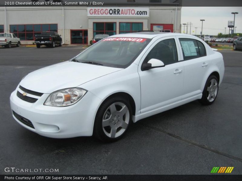 Summit White / Ebony 2010 Chevrolet Cobalt LT Sedan