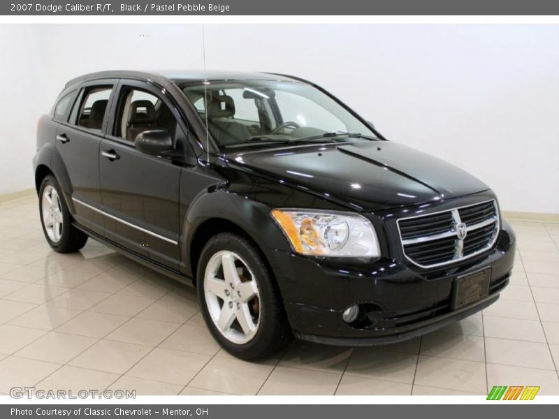 Black / Pastel Pebble Beige 2007 Dodge Caliber R/T