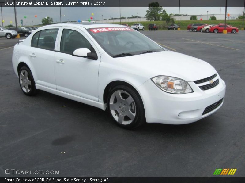Summit White / Ebony 2010 Chevrolet Cobalt LT Sedan