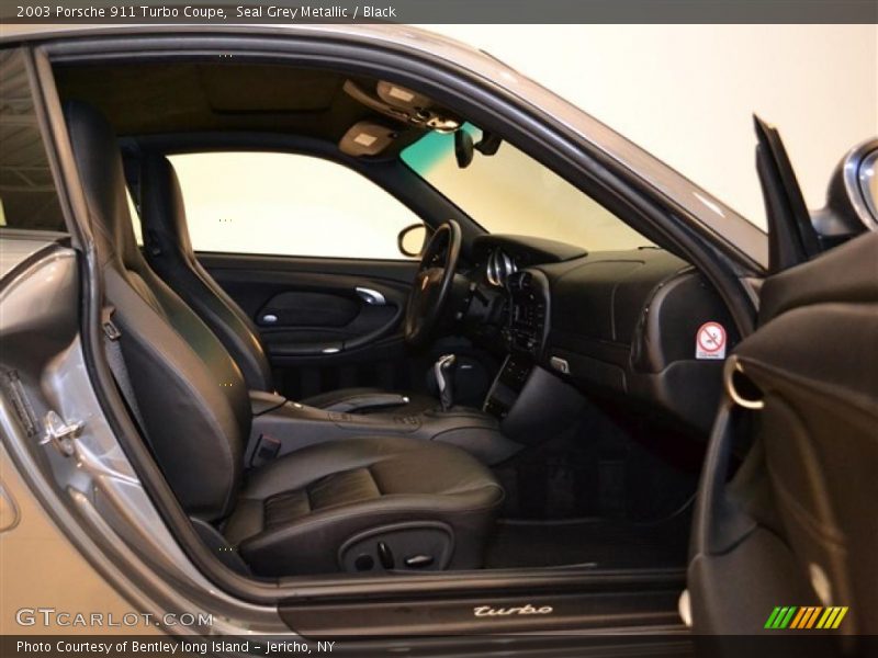 Seal Grey Metallic / Black 2003 Porsche 911 Turbo Coupe