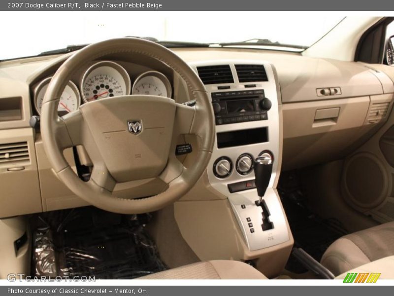 Black / Pastel Pebble Beige 2007 Dodge Caliber R/T