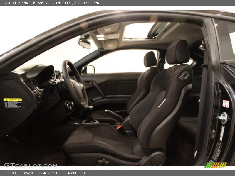 Black Pearl / GS Black Cloth 2008 Hyundai Tiburon GS
