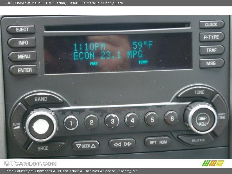 Laser Blue Metallic / Ebony Black 2006 Chevrolet Malibu LT V6 Sedan