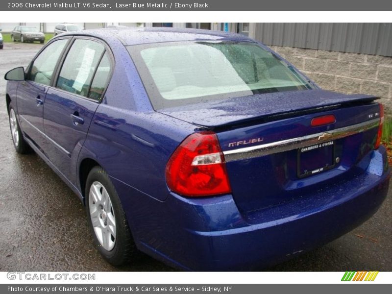 Laser Blue Metallic / Ebony Black 2006 Chevrolet Malibu LT V6 Sedan