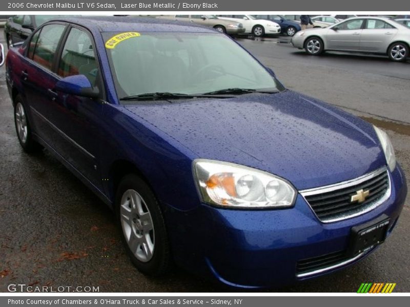 Laser Blue Metallic / Ebony Black 2006 Chevrolet Malibu LT V6 Sedan