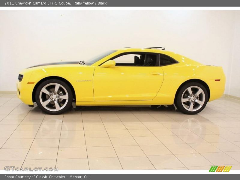 Rally Yellow / Black 2011 Chevrolet Camaro LT/RS Coupe
