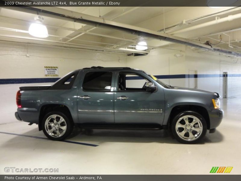 Blue Granite Metallic / Ebony 2009 Chevrolet Avalanche LTZ 4x4