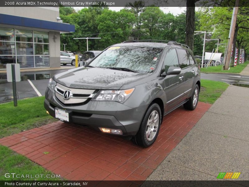 Nimbus Gray Metallic / Taupe 2008 Acura MDX Technology