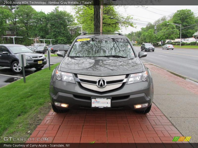 Nimbus Gray Metallic / Taupe 2008 Acura MDX Technology