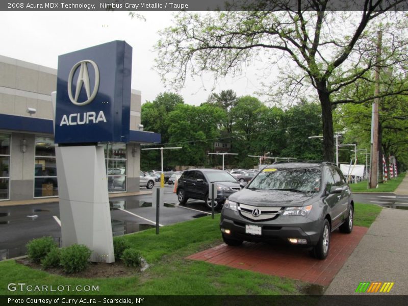 Nimbus Gray Metallic / Taupe 2008 Acura MDX Technology