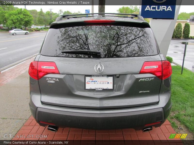 Nimbus Gray Metallic / Taupe 2008 Acura MDX Technology