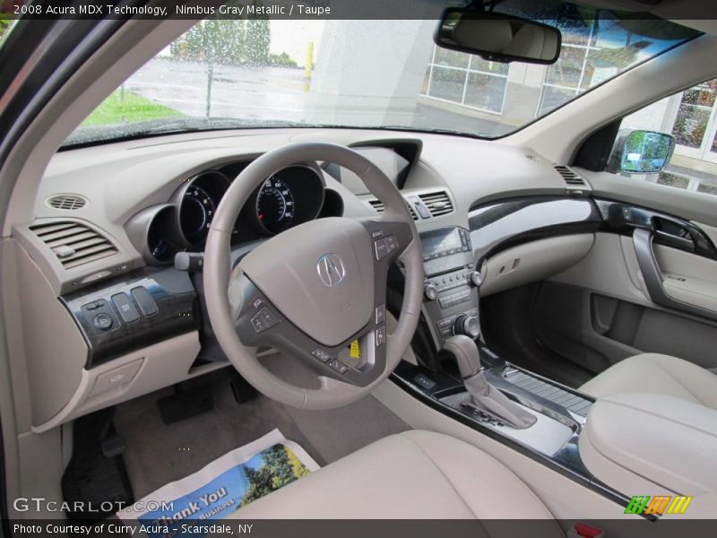 Nimbus Gray Metallic / Taupe 2008 Acura MDX Technology