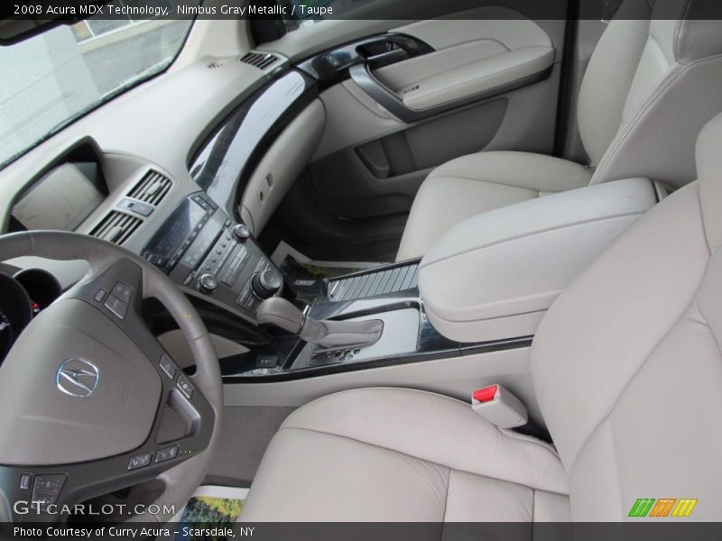 Nimbus Gray Metallic / Taupe 2008 Acura MDX Technology