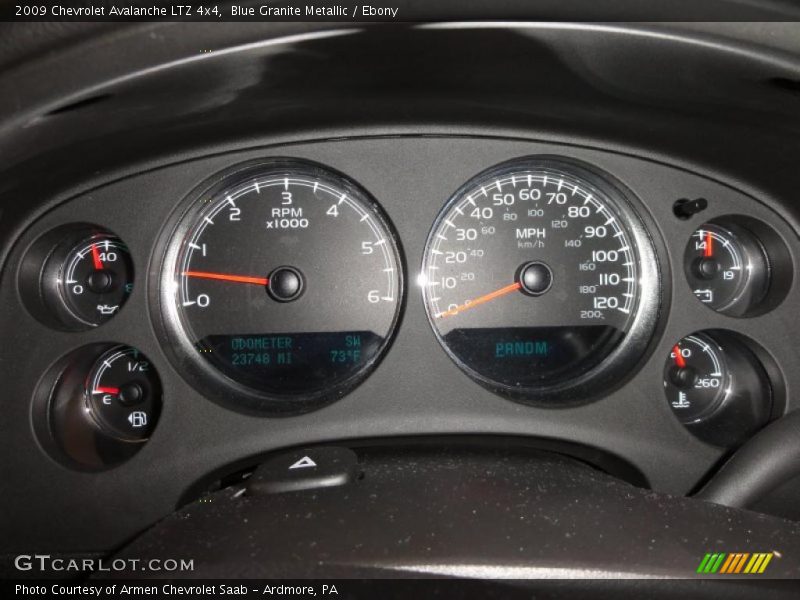 Blue Granite Metallic / Ebony 2009 Chevrolet Avalanche LTZ 4x4