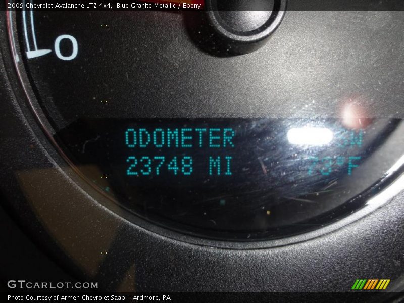 Blue Granite Metallic / Ebony 2009 Chevrolet Avalanche LTZ 4x4