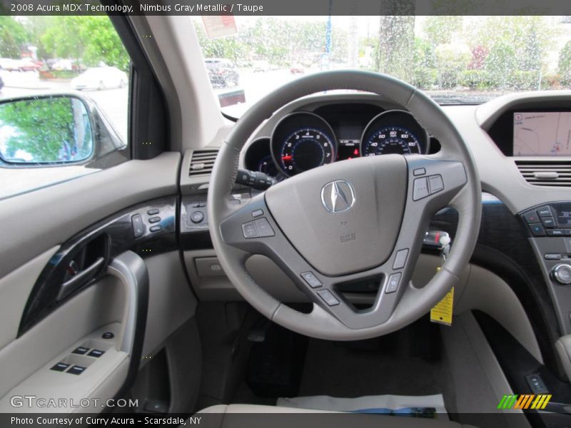Nimbus Gray Metallic / Taupe 2008 Acura MDX Technology