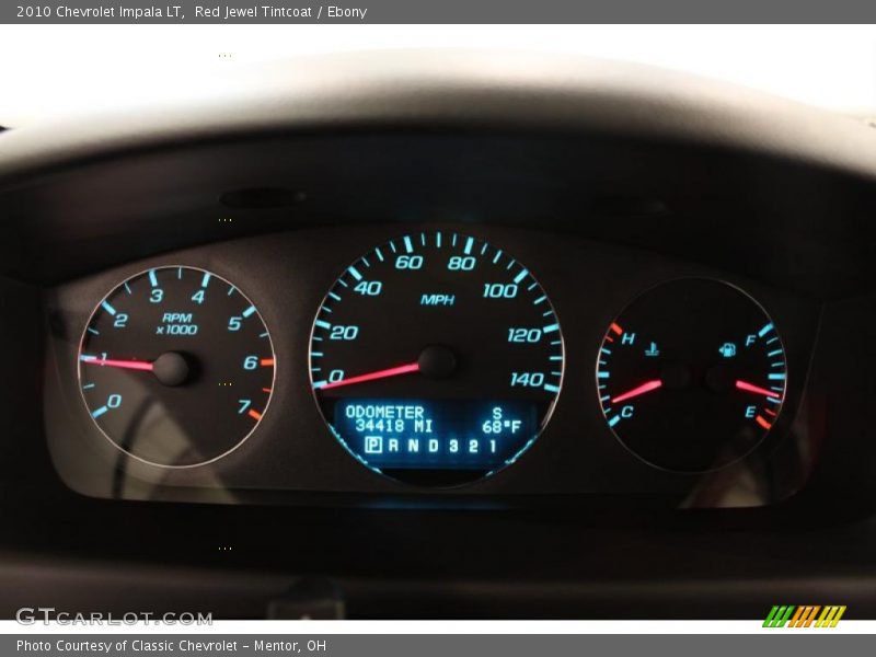 Red Jewel Tintcoat / Ebony 2010 Chevrolet Impala LT