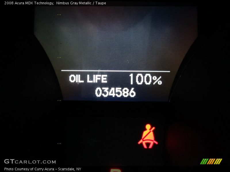 Nimbus Gray Metallic / Taupe 2008 Acura MDX Technology