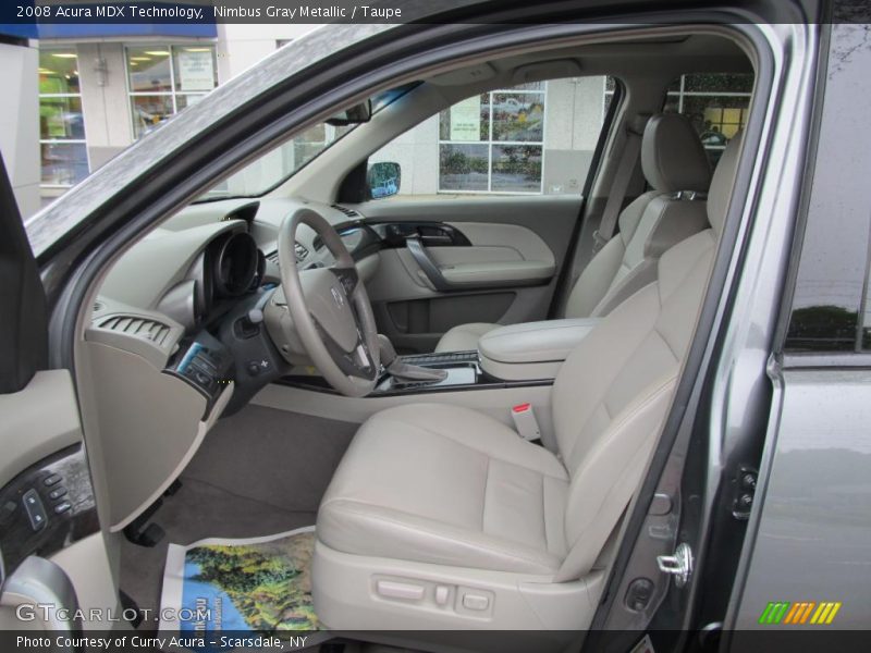 Nimbus Gray Metallic / Taupe 2008 Acura MDX Technology