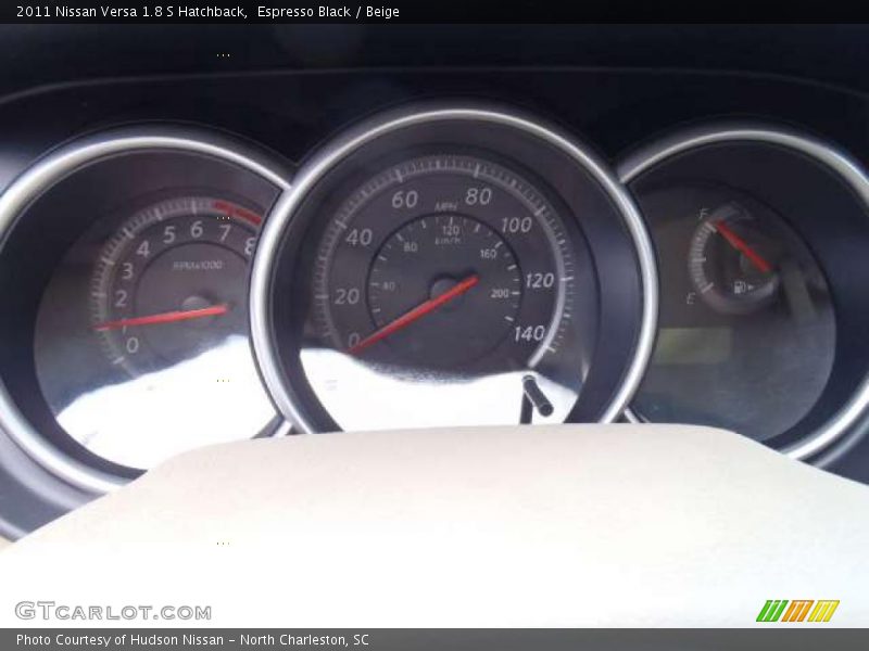 Espresso Black / Beige 2011 Nissan Versa 1.8 S Hatchback