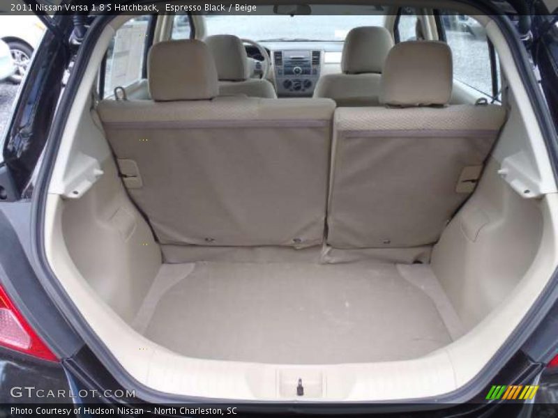 Espresso Black / Beige 2011 Nissan Versa 1.8 S Hatchback
