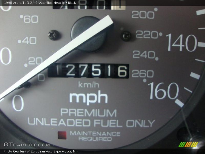 Crystal Blue Metallic / Black 1998 Acura TL 3.2