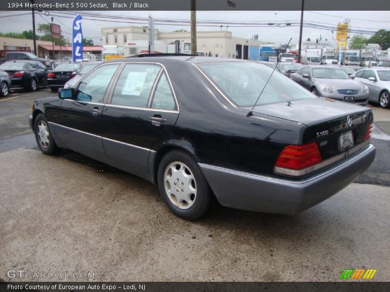 Black / Black 1994 Mercedes-Benz S 500 Sedan