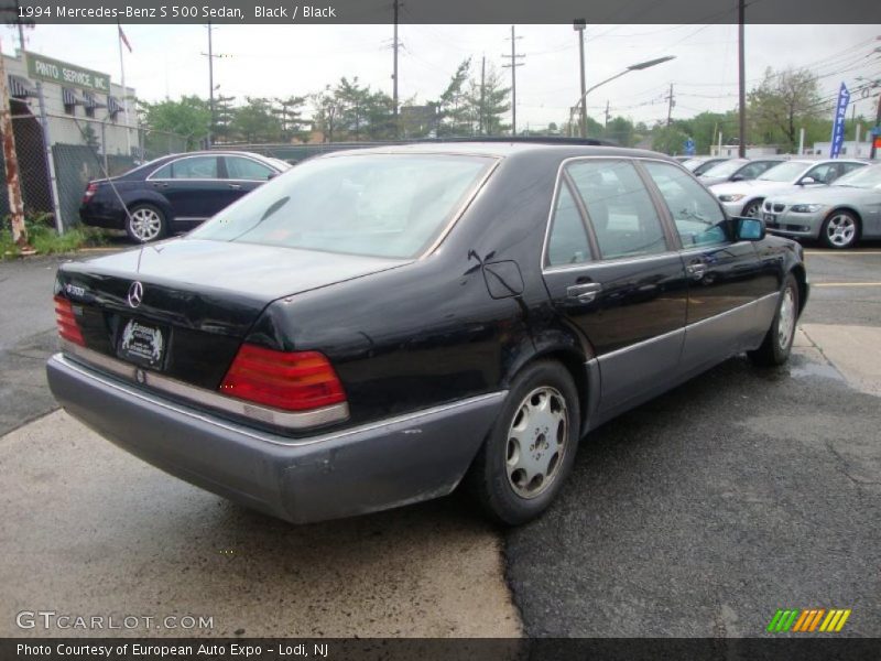 Black / Black 1994 Mercedes-Benz S 500 Sedan