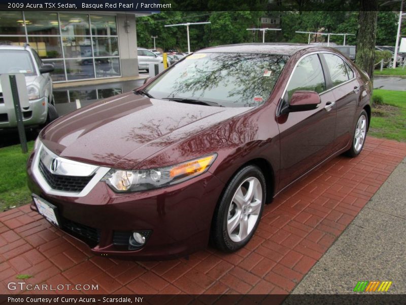 Basque Red Pearl / Parchment 2009 Acura TSX Sedan