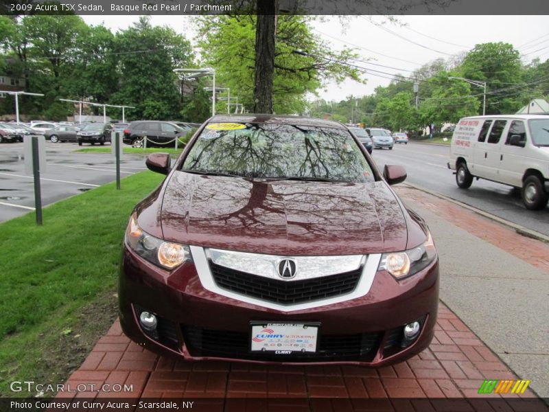 Basque Red Pearl / Parchment 2009 Acura TSX Sedan