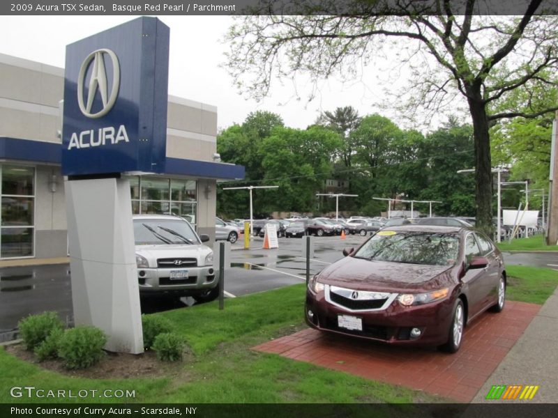 Basque Red Pearl / Parchment 2009 Acura TSX Sedan