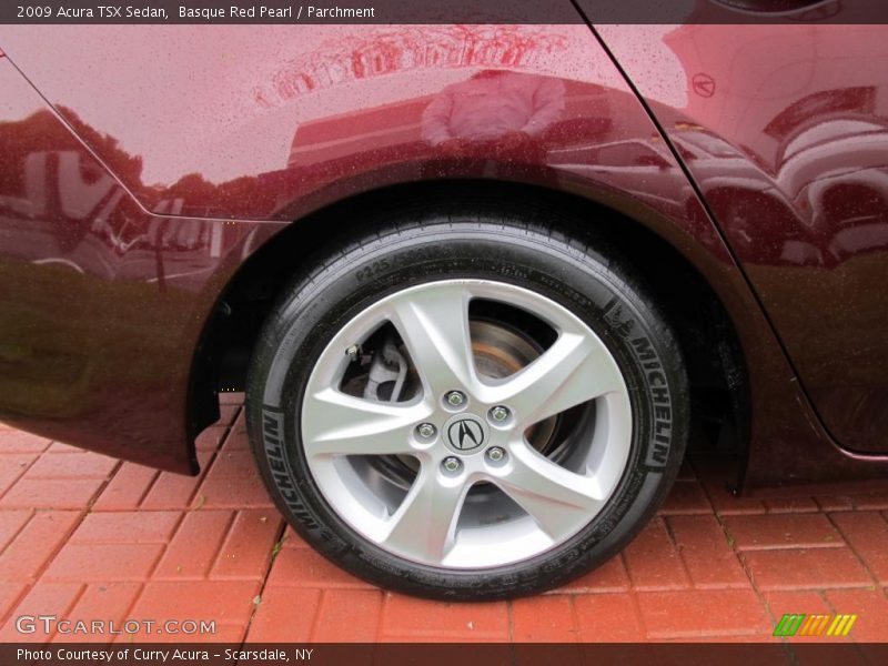 Basque Red Pearl / Parchment 2009 Acura TSX Sedan