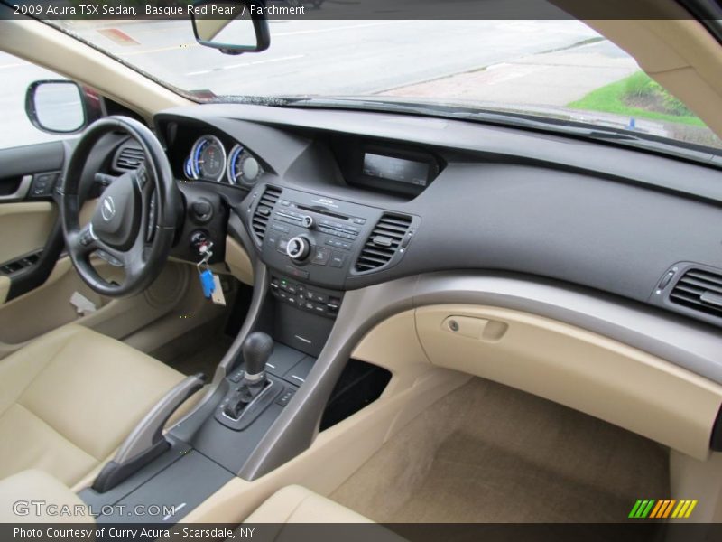 Basque Red Pearl / Parchment 2009 Acura TSX Sedan