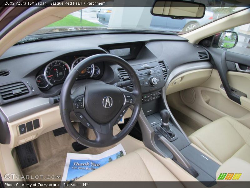Basque Red Pearl / Parchment 2009 Acura TSX Sedan