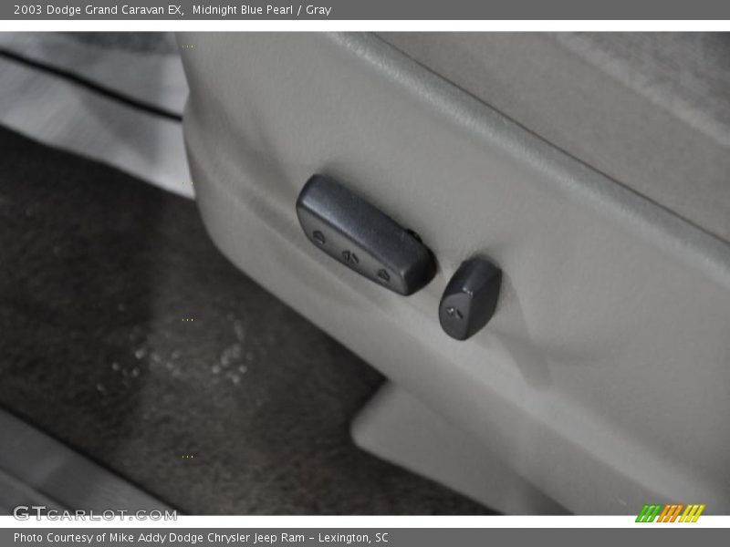 Midnight Blue Pearl / Gray 2003 Dodge Grand Caravan EX