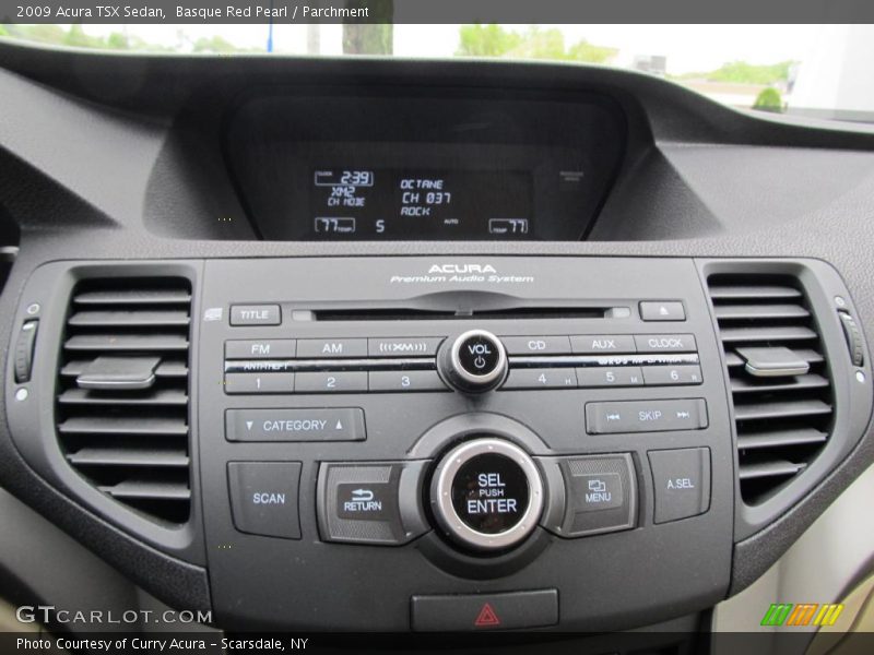 Basque Red Pearl / Parchment 2009 Acura TSX Sedan