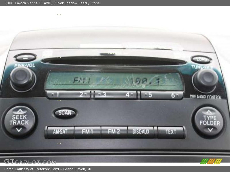 Silver Shadow Pearl / Stone 2008 Toyota Sienna LE AWD