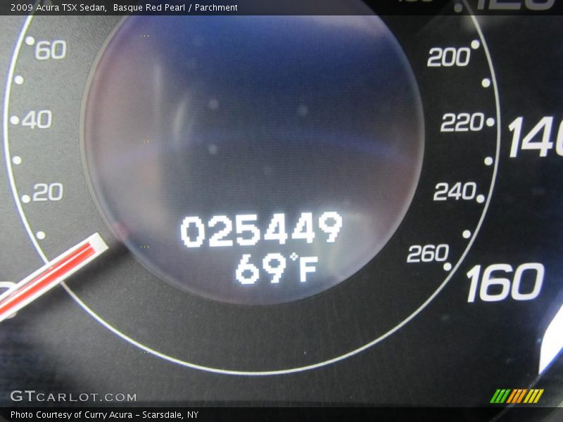 Basque Red Pearl / Parchment 2009 Acura TSX Sedan