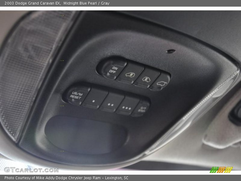 Midnight Blue Pearl / Gray 2003 Dodge Grand Caravan EX