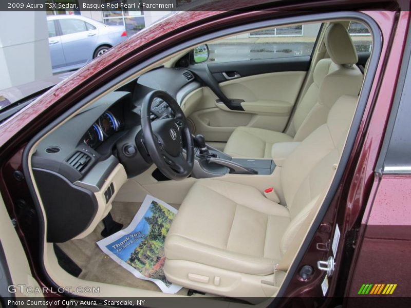 Basque Red Pearl / Parchment 2009 Acura TSX Sedan