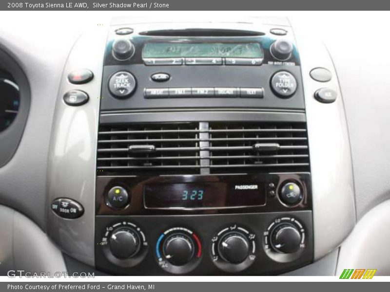 Silver Shadow Pearl / Stone 2008 Toyota Sienna LE AWD