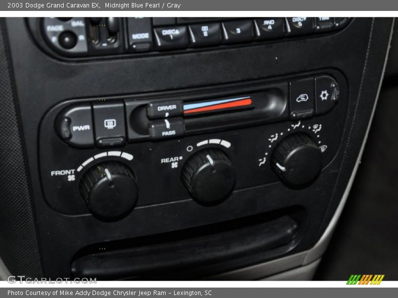 Midnight Blue Pearl / Gray 2003 Dodge Grand Caravan EX