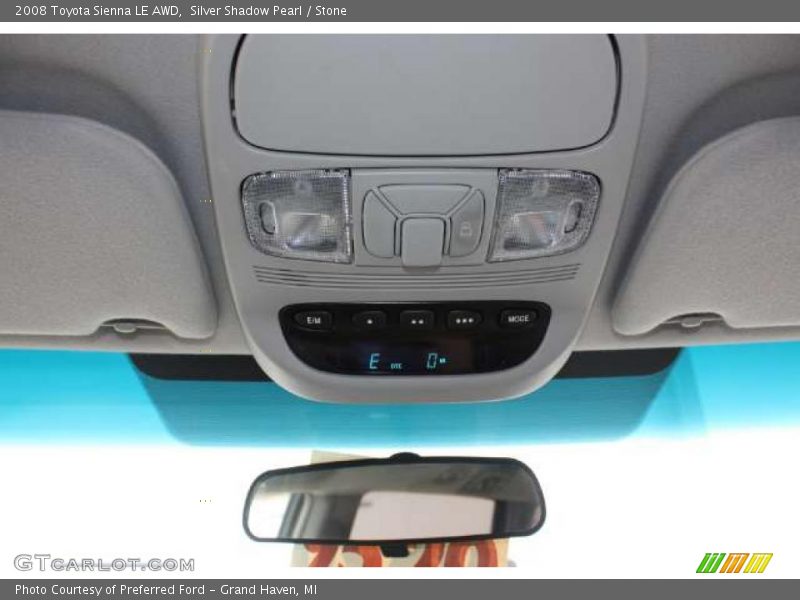 Silver Shadow Pearl / Stone 2008 Toyota Sienna LE AWD