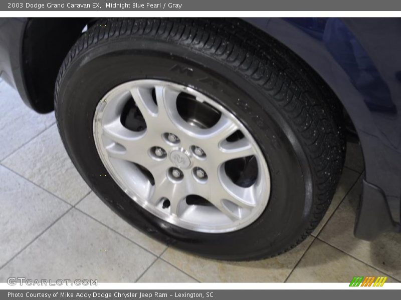 Midnight Blue Pearl / Gray 2003 Dodge Grand Caravan EX