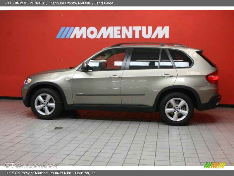 Platinum Bronze Metallic / Sand Beige 2010 BMW X5 xDrive30i