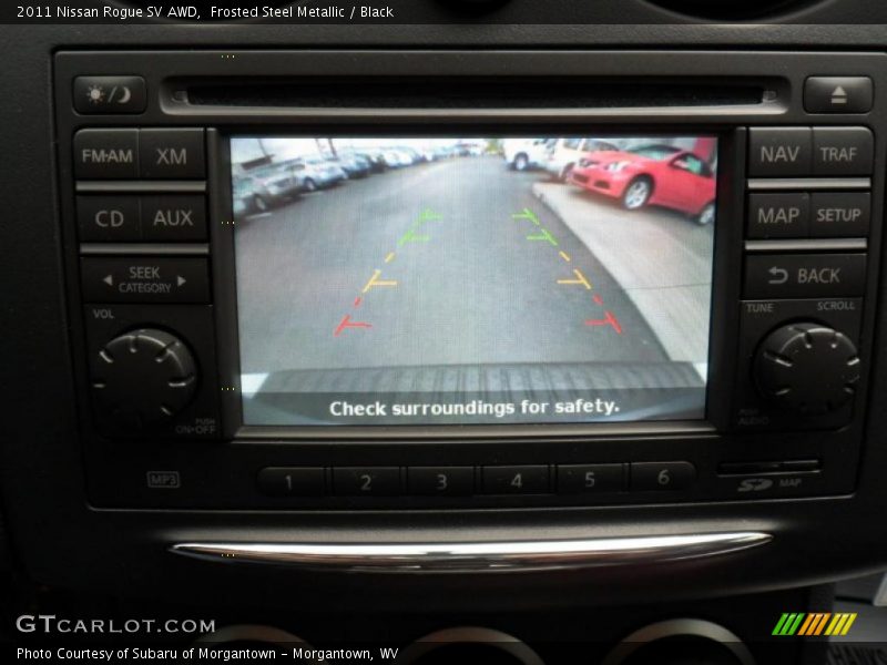 Frosted Steel Metallic / Black 2011 Nissan Rogue SV AWD