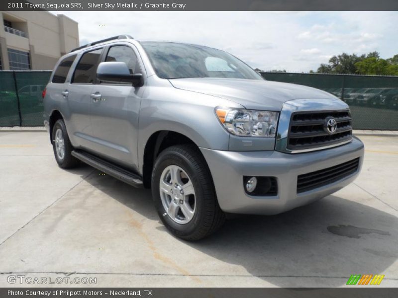 Silver Sky Metallic / Graphite Gray 2011 Toyota Sequoia SR5