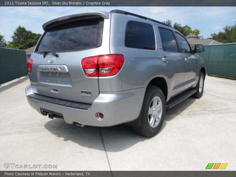 Silver Sky Metallic / Graphite Gray 2011 Toyota Sequoia SR5