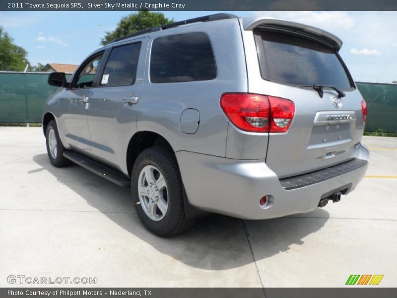 Silver Sky Metallic / Graphite Gray 2011 Toyota Sequoia SR5