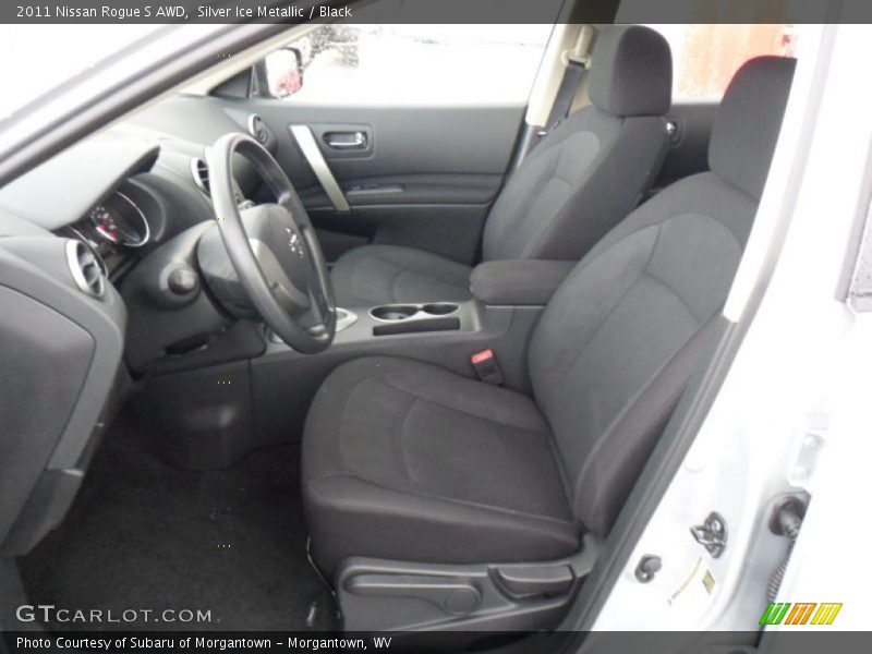 Silver Ice Metallic / Black 2011 Nissan Rogue S AWD